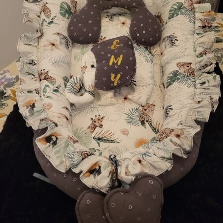 Coussin ourson cale-tête bébé fait main