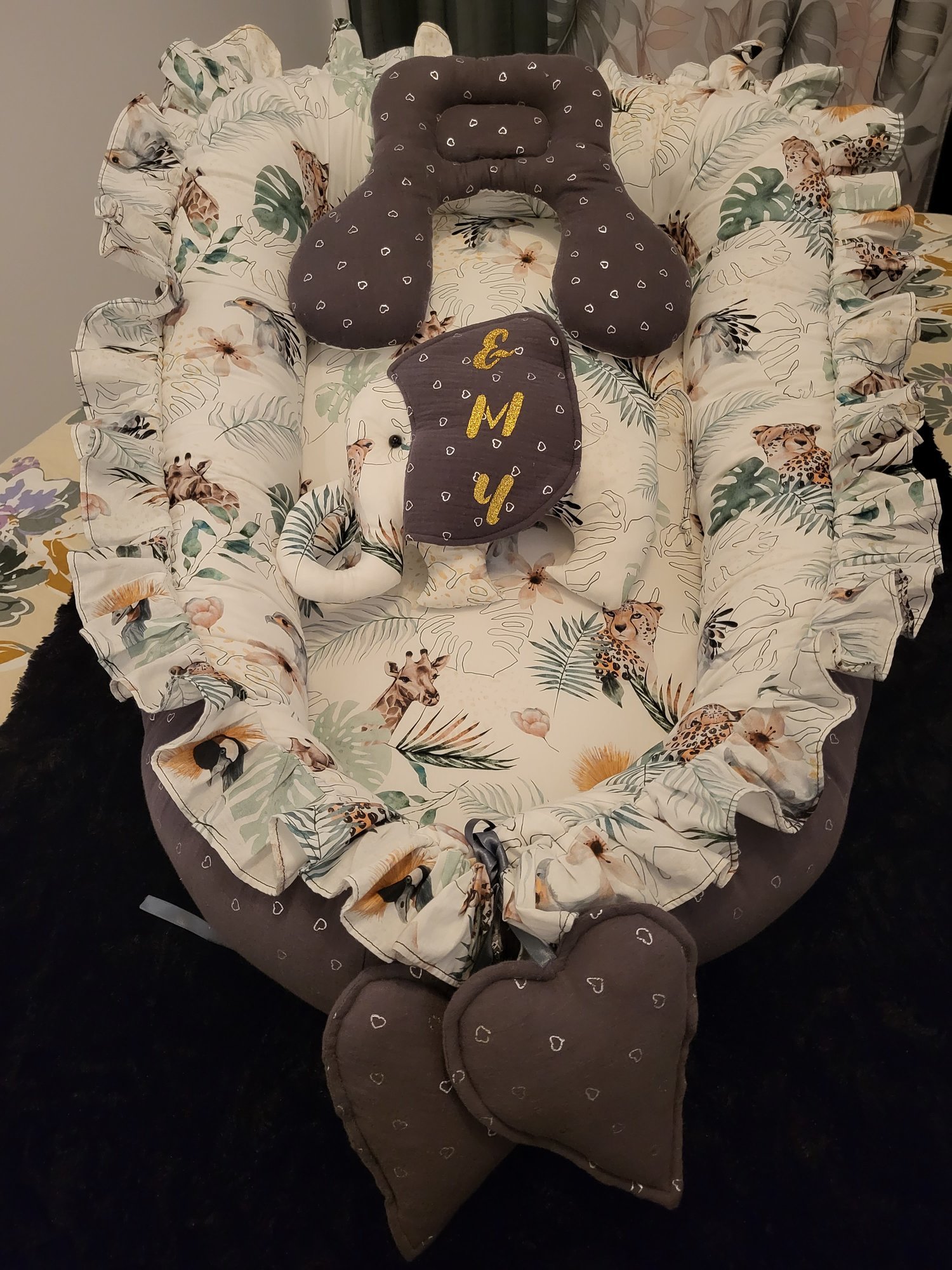 Coussin ourson cale-tête bébé Coussin ourson cale-tête bébé fait main
