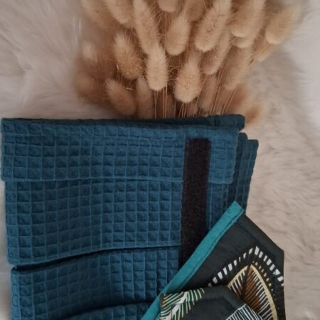 Accueil Torchon de cuisine à attache velcro fait main