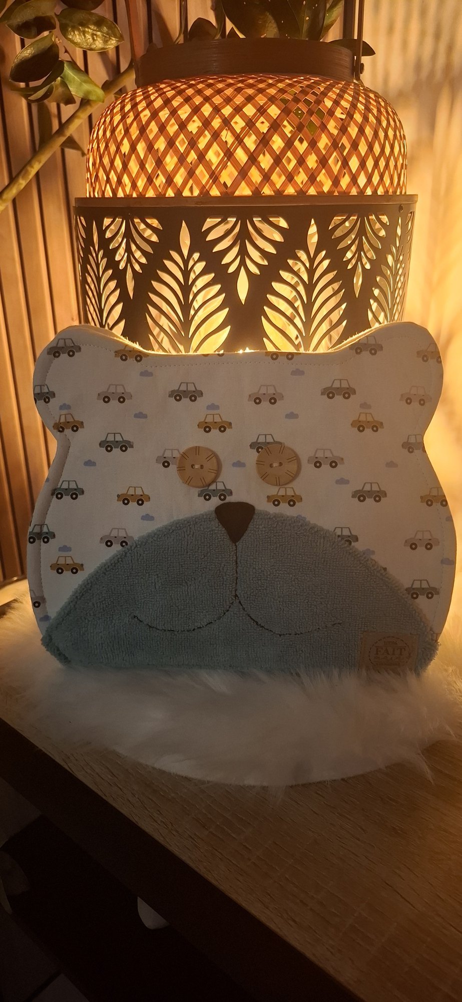 Trousse de toilette bébé en forme d’ours, faite main Trousse de toilette bébé en forme d’ours, faite main
